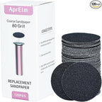 120pcs Replaceable Sandpaper for Electric Foot Callus Remover, by APRELM
