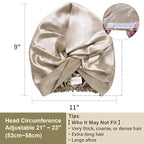ZIMASILK 22 Momme Adjustable 100% Mulberry Silk Bonnet - Image 4