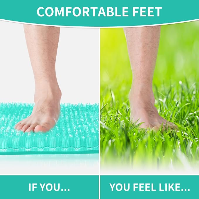 Yolife Shower Foot Scrubber Mat, Anti-Slip Bath Mat - Image 7