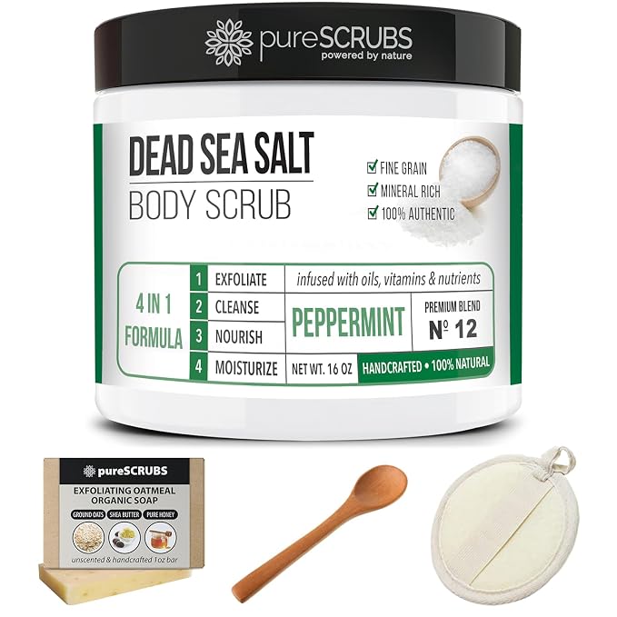 pureSCRUBS Premium Body Scrub for Strawberry Legs, Keratosis Pilaris & Ingrown - Image 7