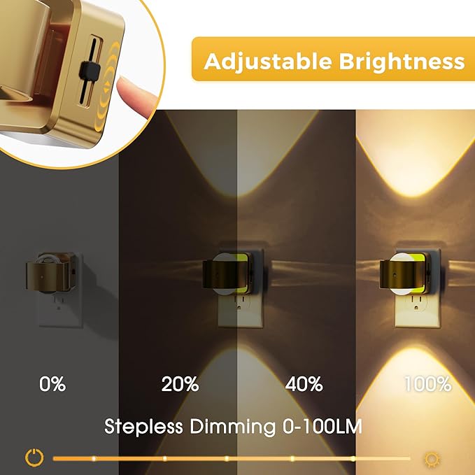L LOHAS LED Night Light Projector, Night Lights Plug into Wall, Dusk to Dawn - Image 3