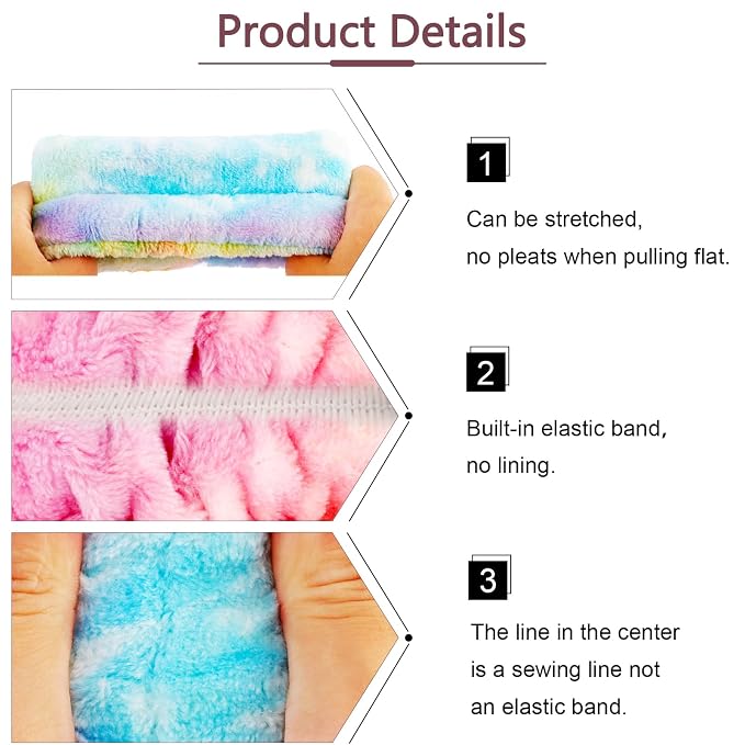 VELSCRUN Spa Headband, Makeup Face Wash Skincare Headbands, Stuff - Image 7