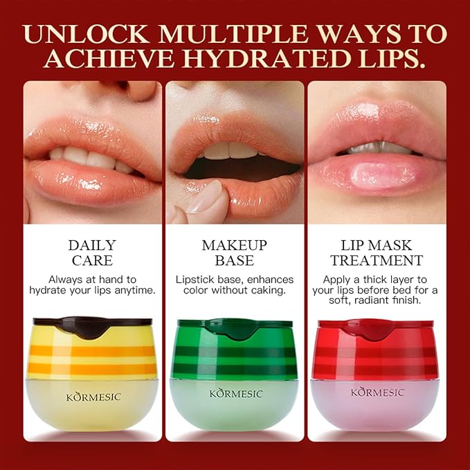 3PCS Bee Lip Balm Honey Pot, Moisturizing Avocado Propolis lip Mask, Hydrating - Image 5