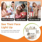 Rotating Makeup Vanity Organizer, Bathroom Countertop Cosmetic Skin Care Storage - Image 7