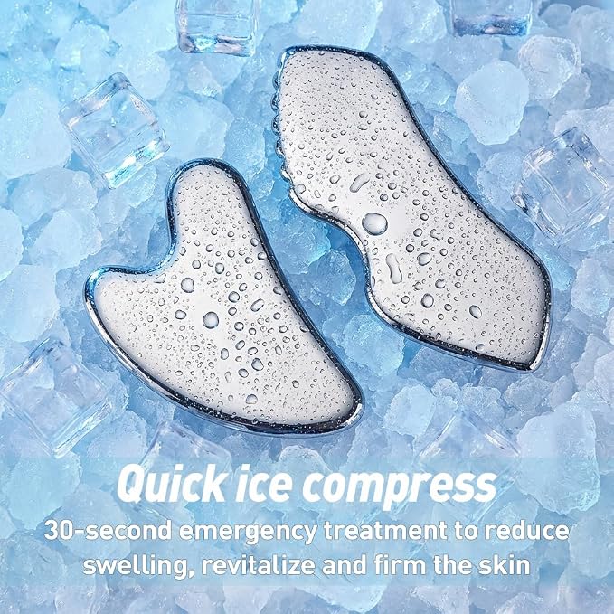 Gua Sha Facial Tools Set, Stainless Steel Guasha Tool - Image 4
