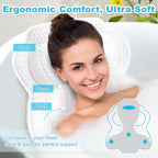 Bath Pillows for Tub, Ergonomic Bathtub Pillow for Head, Neck & Back Support - Image 3
