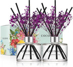 COCODOR Preserved Real Flower Reed Diffuser/Cashmere Vanilla / 6.7oz / 2 by COCODOR
