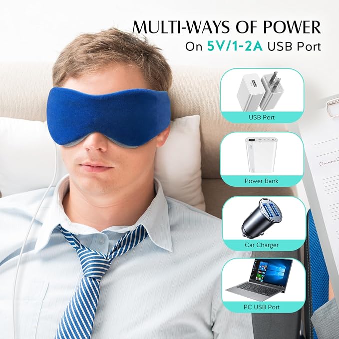 YFONG Heated Eye Mask, Warm Eye Compress Mask - Image 4
