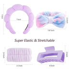 VELSCRUN Spa Headbands for Wash Face, Makeup Headband, Facial Skincare Headbands - Image 6