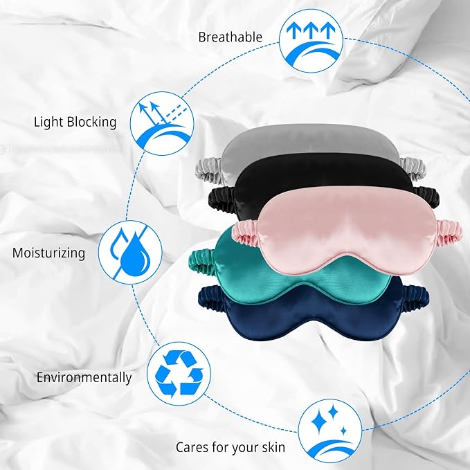 1 Pack Sleep Mask, Silk Eye Mask - Image 4