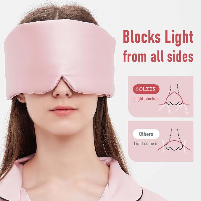 Silk Sleeping Mask Large Wrap-Around Blindfold - Image 4