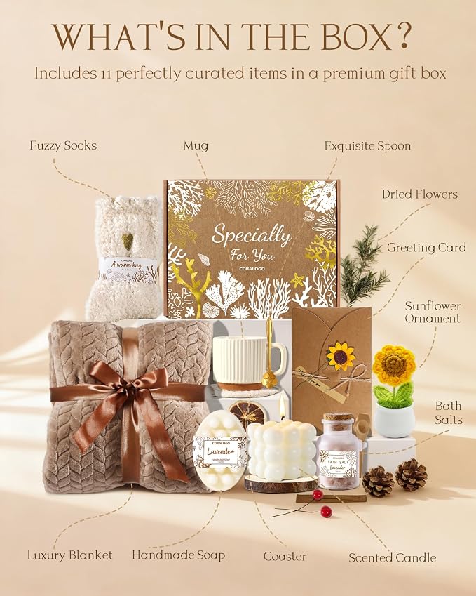 Coralogo Spa Gift Baskets for Women - Image 2