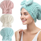 Jseng 3Packs Microfiber Hair Towel by Jseng