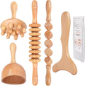Komogir Wood Therapy Massage Tools 5-in-1 Lymphatic Drainage Massager by Komogir