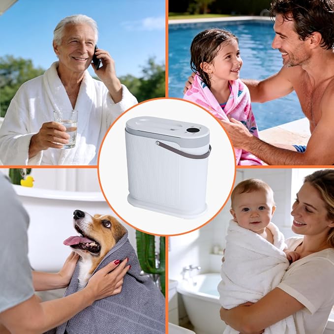 30L Large Towel Warmer, Rapid Dry & Heated 2 in 1 Towel Warmer Bucket - Image 7