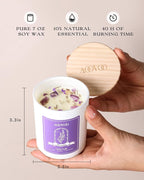 AOOVOO Rose/Vanilla/Eucalyptus/Lavender Scented Candles - Image 7