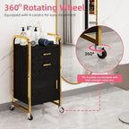 4ever2buy Black and Gold Salon Trolley Cart - Image 3