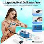 JOSGLOI Electric Nail Drill Professional: 40000RPM Electric Nail File Kit E - Image 6