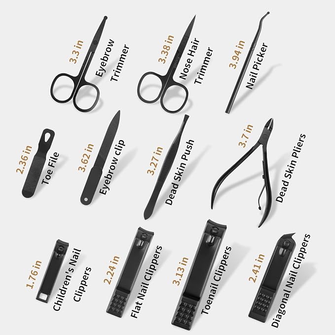 MINKINH Manicure Set Professional Nail Clipper Kit-26 Pieces Stainless Steel - Image 5