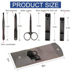 Manicure Pedicure Kit Nail Clippers Set Fingernails & Toenails Vibrissac - Image 7
