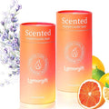 36oz Scented Candle Sand Wax, Citrus& Lavender- 2 Tubes Scented Pearled Candles by LAMORGIFT