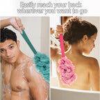 Evmliy 2Pack Back Scrubber for Shower, Loofah Sponge Brush Exfoliating Body - Image 2