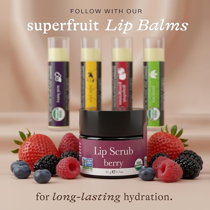 USDA Organic Lip Scrub Berry - Image 8