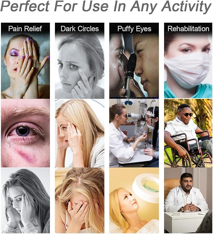 Under Eye Patches for Puffy Eyes, Reusable Ice Gel Eye Pad Cooling Eye Patch - Image 7