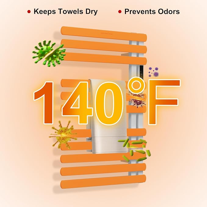 Electric Towel Warmer Rack, Heating Towel Warmer, Timer & Temperature Control - Image 3