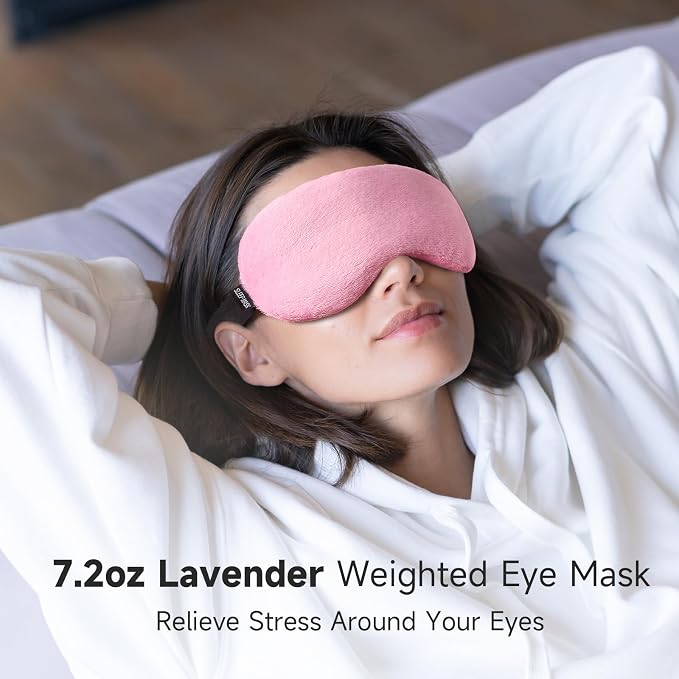 Umisleep Lavender Eye Mask, 0.45 lb Aromatherapy Weighted Eye Mask - Image 3