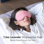 Umisleep Lavender Eye Mask, 0.45 lb Aromatherapy Weighted Eye Mask - Image 3