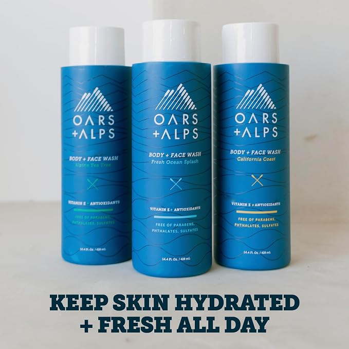 Oars + Alps Body Wash for Men, Mens Body Wash & Face Cleanser - Image 3