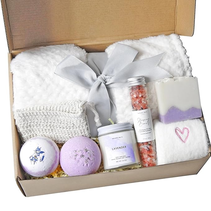 Natural Amor Lavender Blanket Spa Gift - Image 8