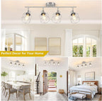 Baocuz 4-Light Kitchen Lighting Fixtures, Adjustable Multi-Directional Brushed - Image 7