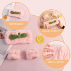 PERFECTSIGHT Spa Headband for Washing Face, Cute Wristband Hair Band Set for - Image 2