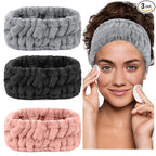 LAPOHI 3 Pack Microfiber Towel Headbands by LAPOHI