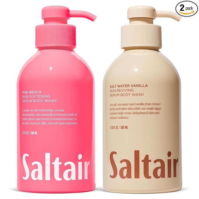 Pink Beach + Salt Water Body Wash 2pck by Saltair