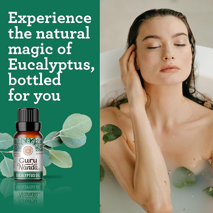 GuruNanda Eucalyptus Essential Oil -100% Pure, Natural and Undiluted - Image 5