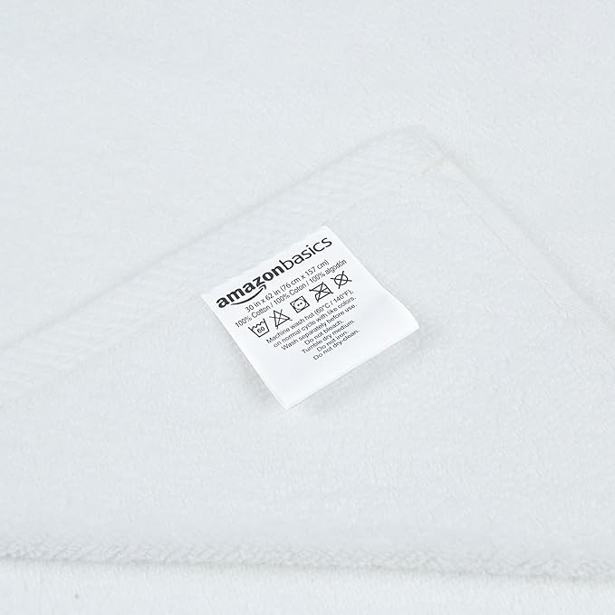 Amazon Basics 2-Piece Quick-Dry Oversize Bath Towel, 100% Cotton - Image 7