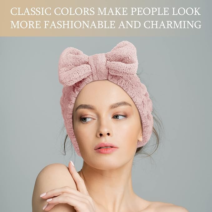 3 Pieces Makeup Headband with Bow Spa Headband - Image 5