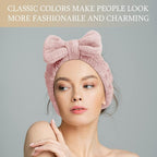 3 Pieces Makeup Headband with Bow Spa Headband - Image 5