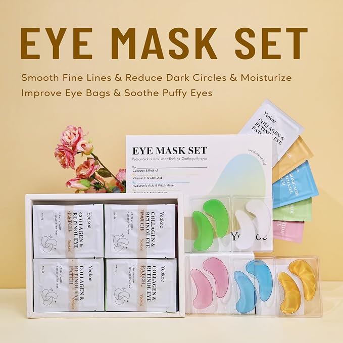 Yeokoe Under Eye Patches for Dark Circles, Eye Mask for Puffy Eyes - Image 2