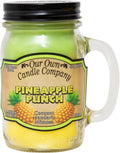 Our Own Candle Company, Pineapple Punch Scented Mason Jar Candle, 100 Hour Burn by OurOwnCandleCompanycandles