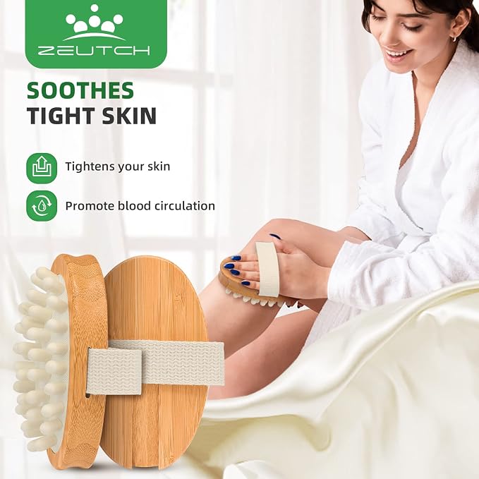 Zeutch Premium Dry Brushing Body Brush Set - Image 4