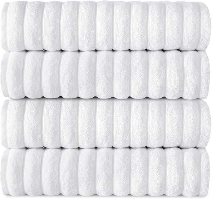 Classic Turkish Towels CTT Premium 4 Pack Bath Towels Set, Made by ClassicTurkishTowels