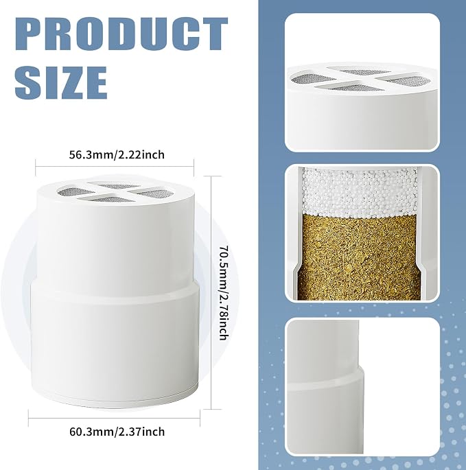 4-Pack Replacement Filter for JOLIE Shower Head, Compatible - Image 2
