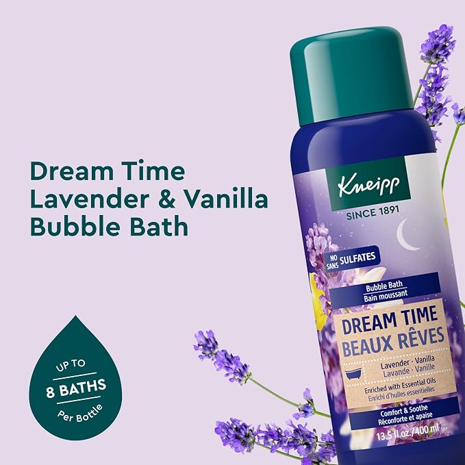 Kneipp Dream Time Lavender & Vanilla Aromatherapy Bubble Bath - Image 2