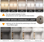 Bathroom Vanity Light Brushed Nickel Square LED 24 inch 14W 4000K Natural White - Image 3