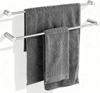 Towel Racks for Bathroom, NEWRAIN 30 inch Double Bath Towel Bar Wall Mounted by NEWRAIN