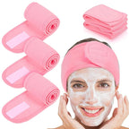 Whaline 4 PCS Spa Headband, Make up Hair Band, Stretch Terry Cloth Headband by Whaline